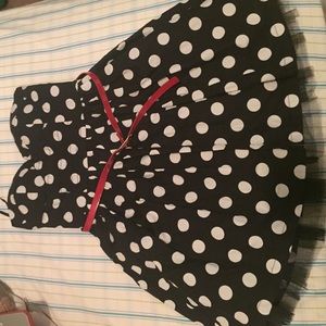 Black and White Polkadot Dress