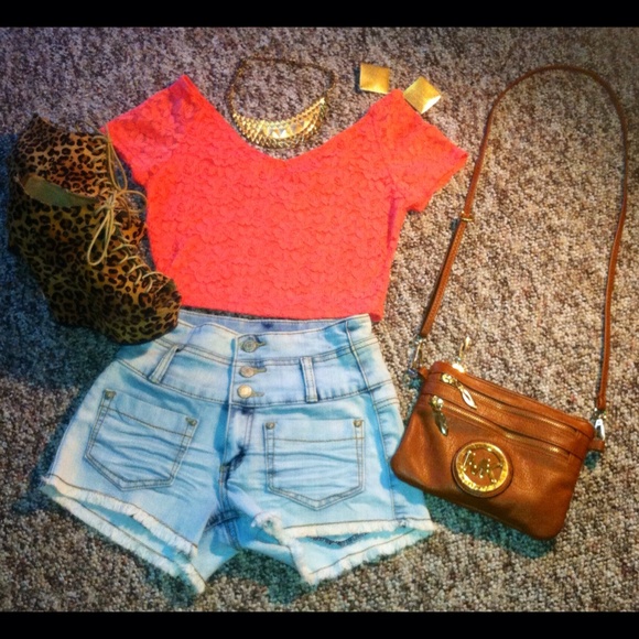 High Waisted Jean Shorts