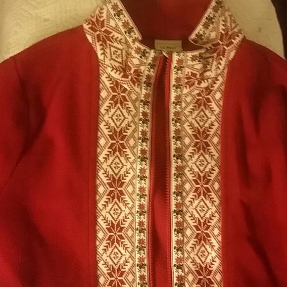 Red 3 season fleece jacket