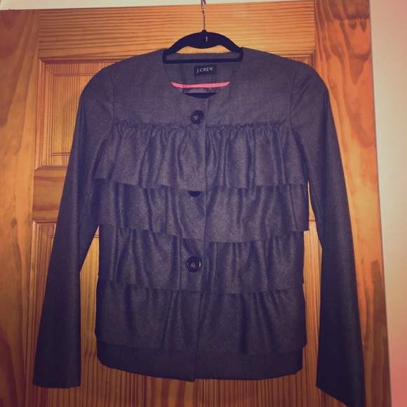J. Crew ruffle blazer