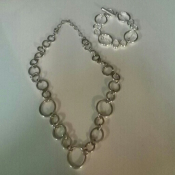 Silver jewelry set