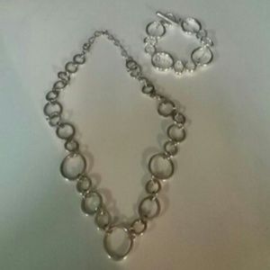 Silver jewelry set