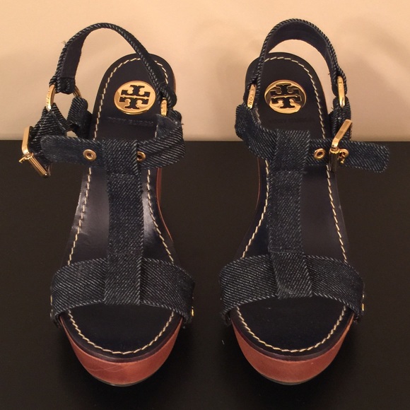 Tory Burch Denim wedges - Picture 3 of 4