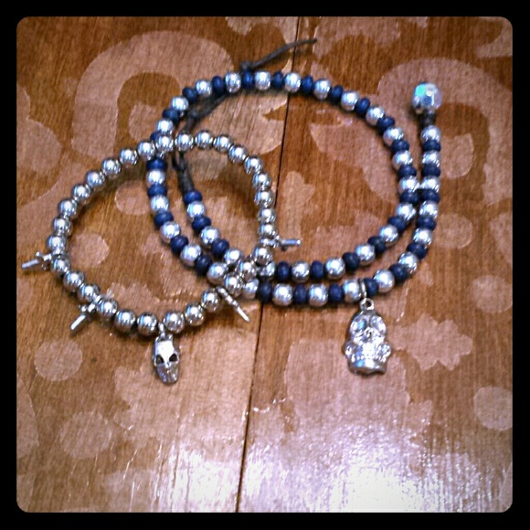 Wrap bracelet + Stretch bracelet