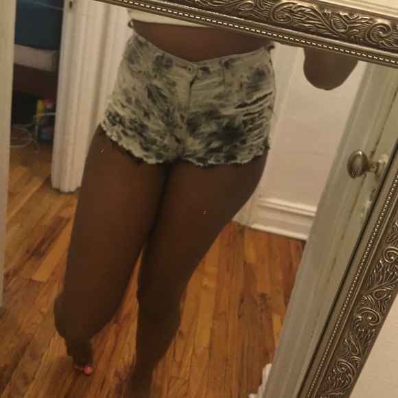 Cheeky tie dye shorts