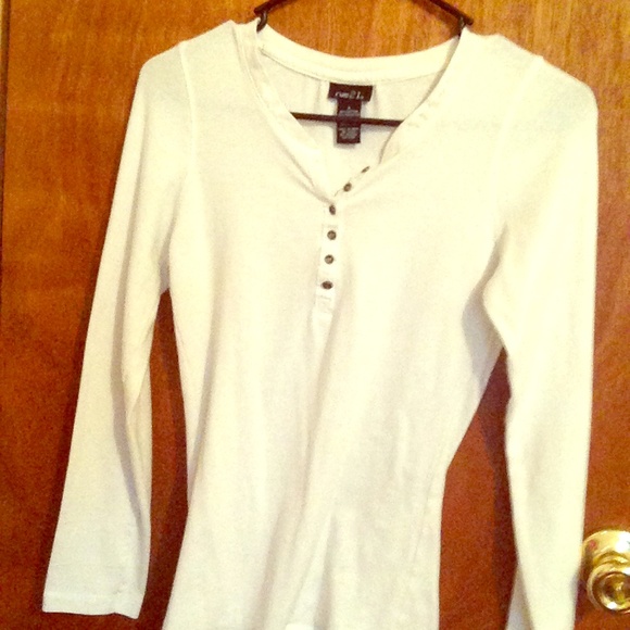 White long sleeve top