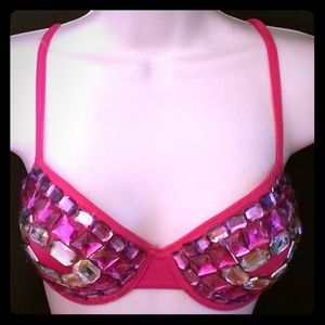 Shining Gem Bra in Hot pink.. Sz 36B