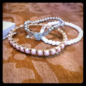 BUNDLE!!!! Three stretch bracelets.