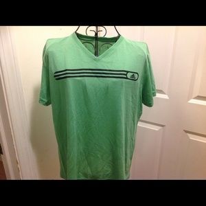 Adidas V-Neck T-Shirt - Size Large