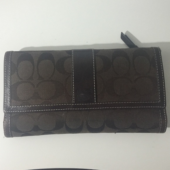 Brown coach wallet