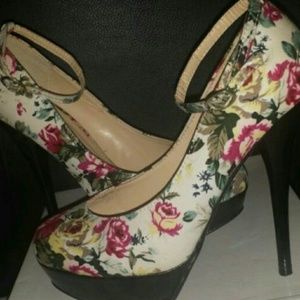 Floral High Heels