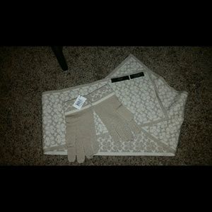 Coach scarf and gloves bundle!!!