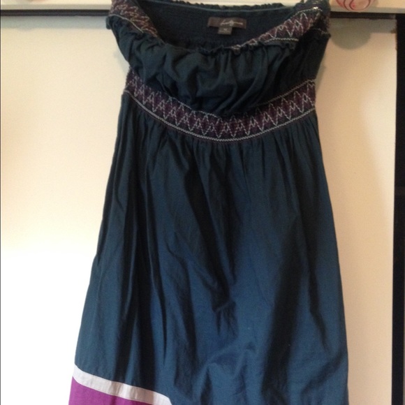 F21 lightweight strapless dress