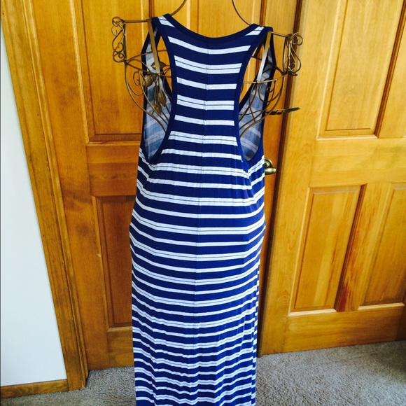 Nautical VS High-Low Racerback Maxi dress