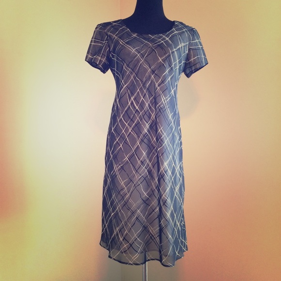 Abstract shirt dress
