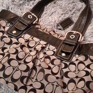 Black coach purse