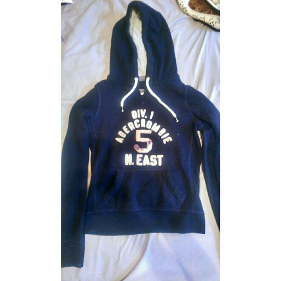 Abercrombie and Fitch navy blue slip on hoodie
