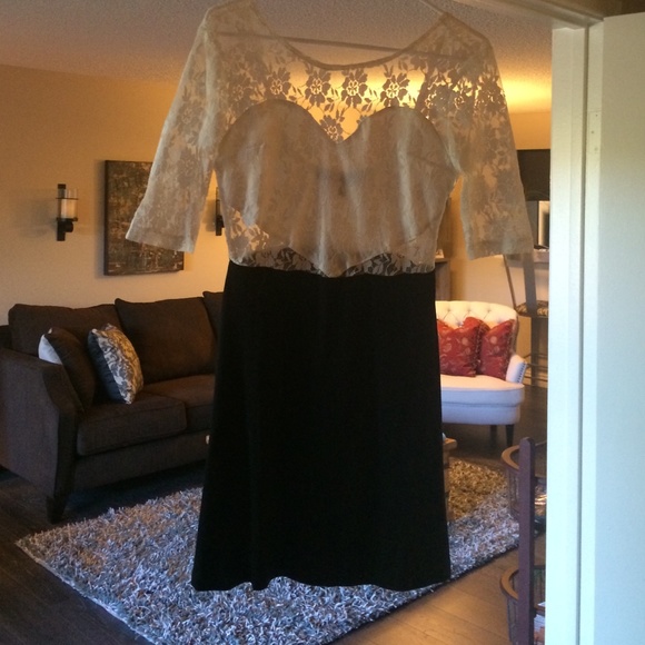 White lace with heart cut out dress