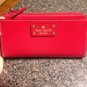 Red Kate Spade wallet