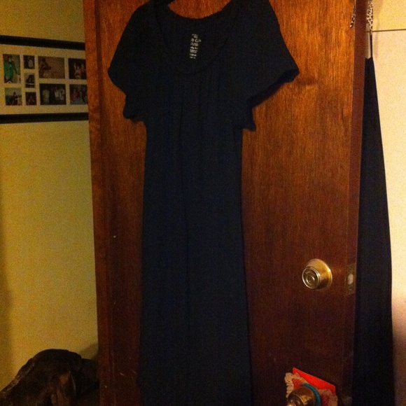 Black T-shirt dress