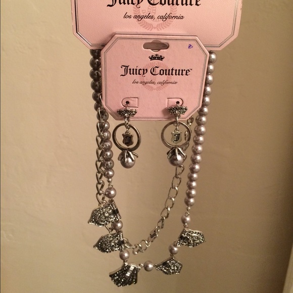 Brand new juicy couture bundle chain and earings