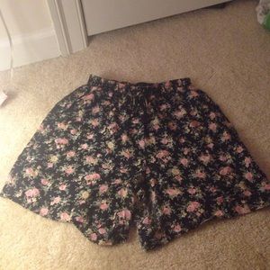 High Waisted Floral Shorts