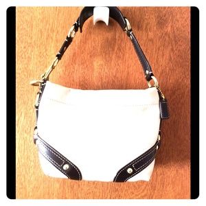 Coach Carley small cream and brown