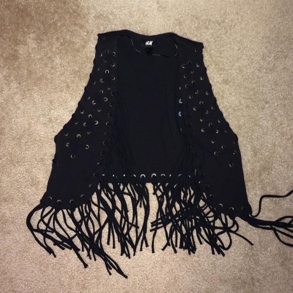 Black fringe vest!