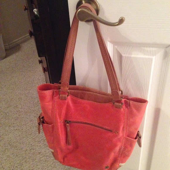 THE SAK leather bucket bag - Orange