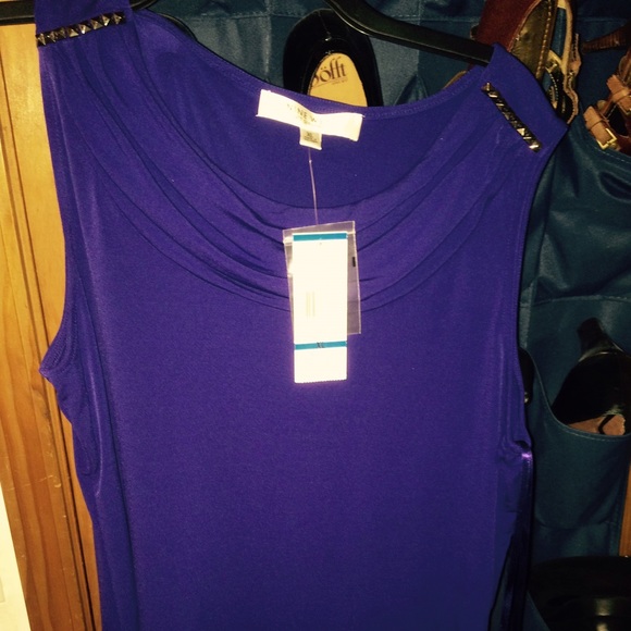 Nine West Iris Purple Top