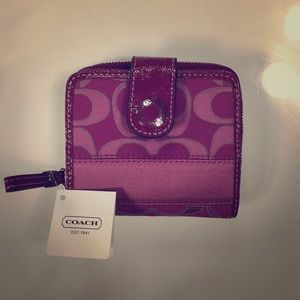 Brand new magenta Coach wallet!