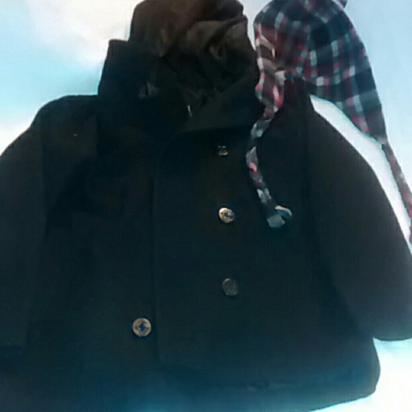 Boys peacoat and hat
