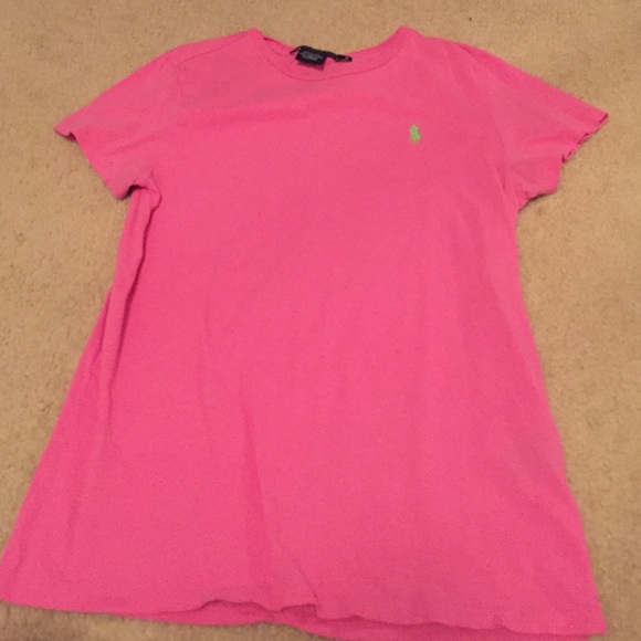 Pink polo tee