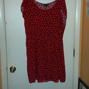 *Plus Size* Forever 21 Red and Black Heart Dress