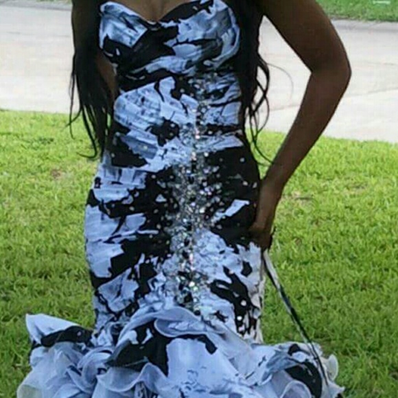 Black & White Prom dress