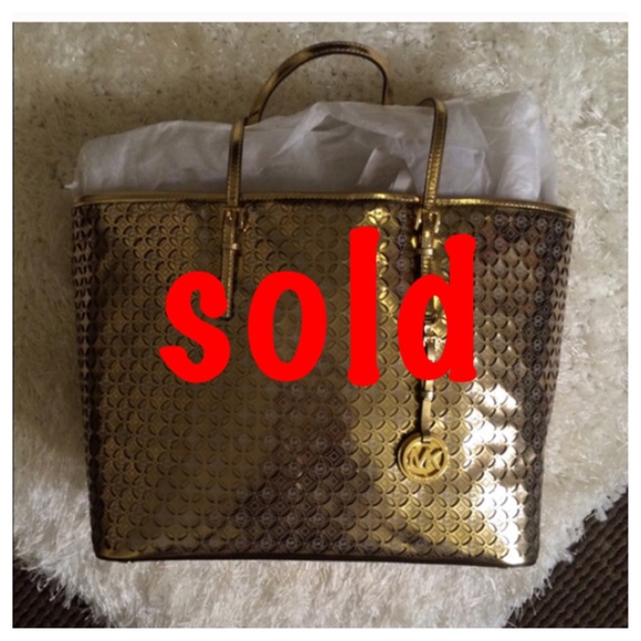 Michael Kors Gold Tote