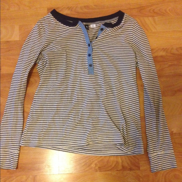 Urban outfitters long sleeves strippy Henley