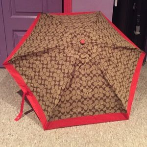 Coach Orange Umbrella