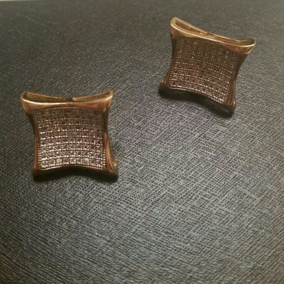 Large studded earrings