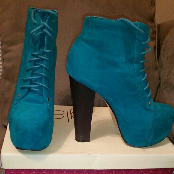 Faux Suede Platform Booties