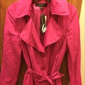 Fuchsia Pink light coat! Perfect for spring