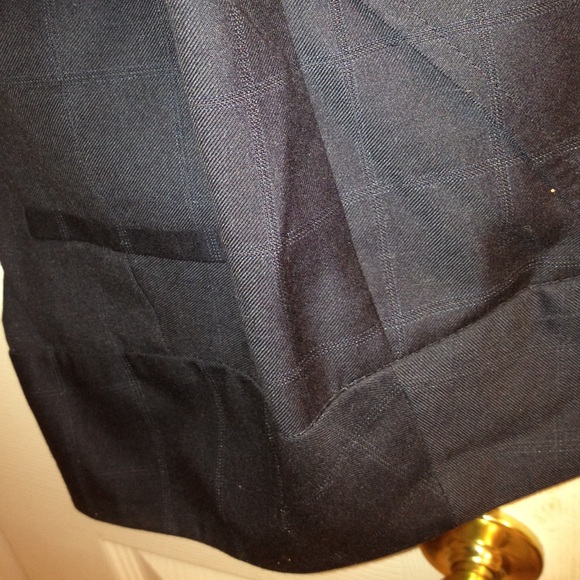 Navy Blue Plaid BR Banana Republic Pants NWOT