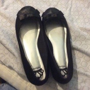 Fergalicious black flats