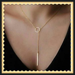 NWT...GORGEOUS Circle and Bar pendant necklace