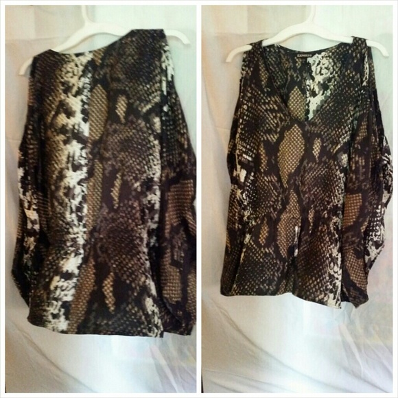 Express Snake skin print top