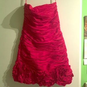 Red fancy cocktail dress