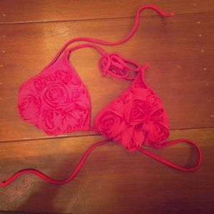 Rose bikini top