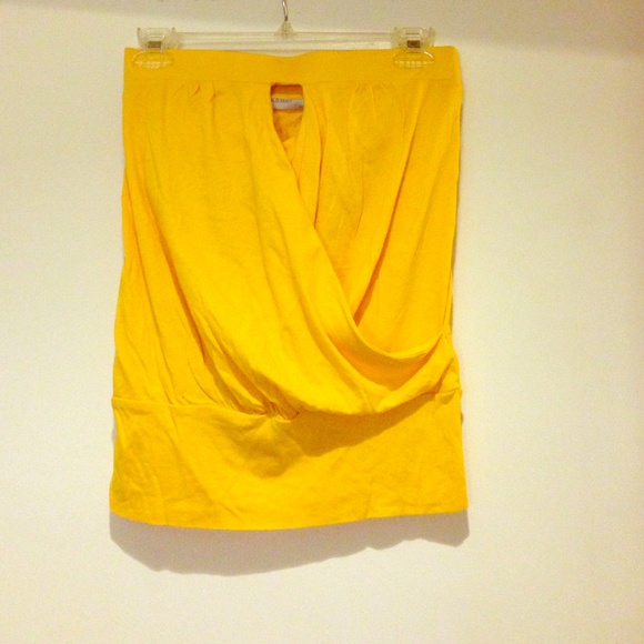 Yellow Keyhole Tube Top - Picture 1 of 4