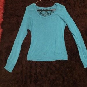 Teal long sleeve shirt