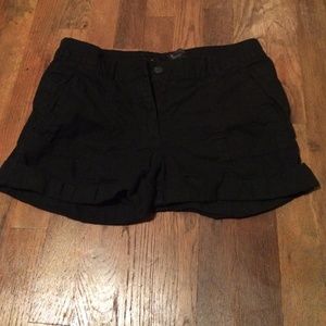 Black shorts.